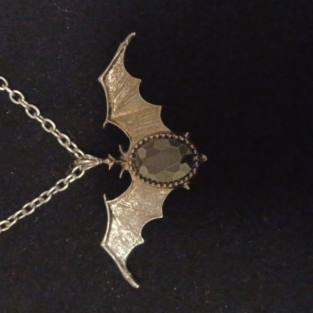 Gothic Bat Necklace Halloween Goth